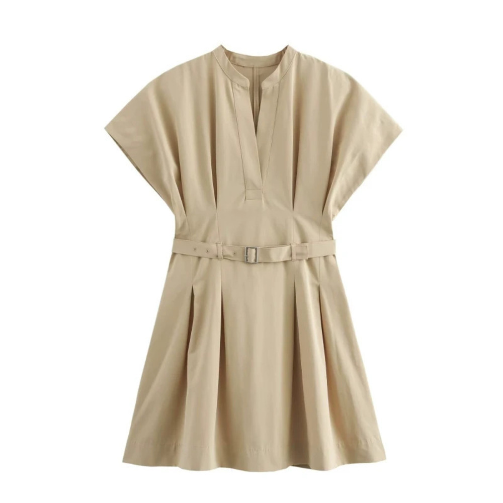 ZARA Stylish Elegant Belted Short Dress